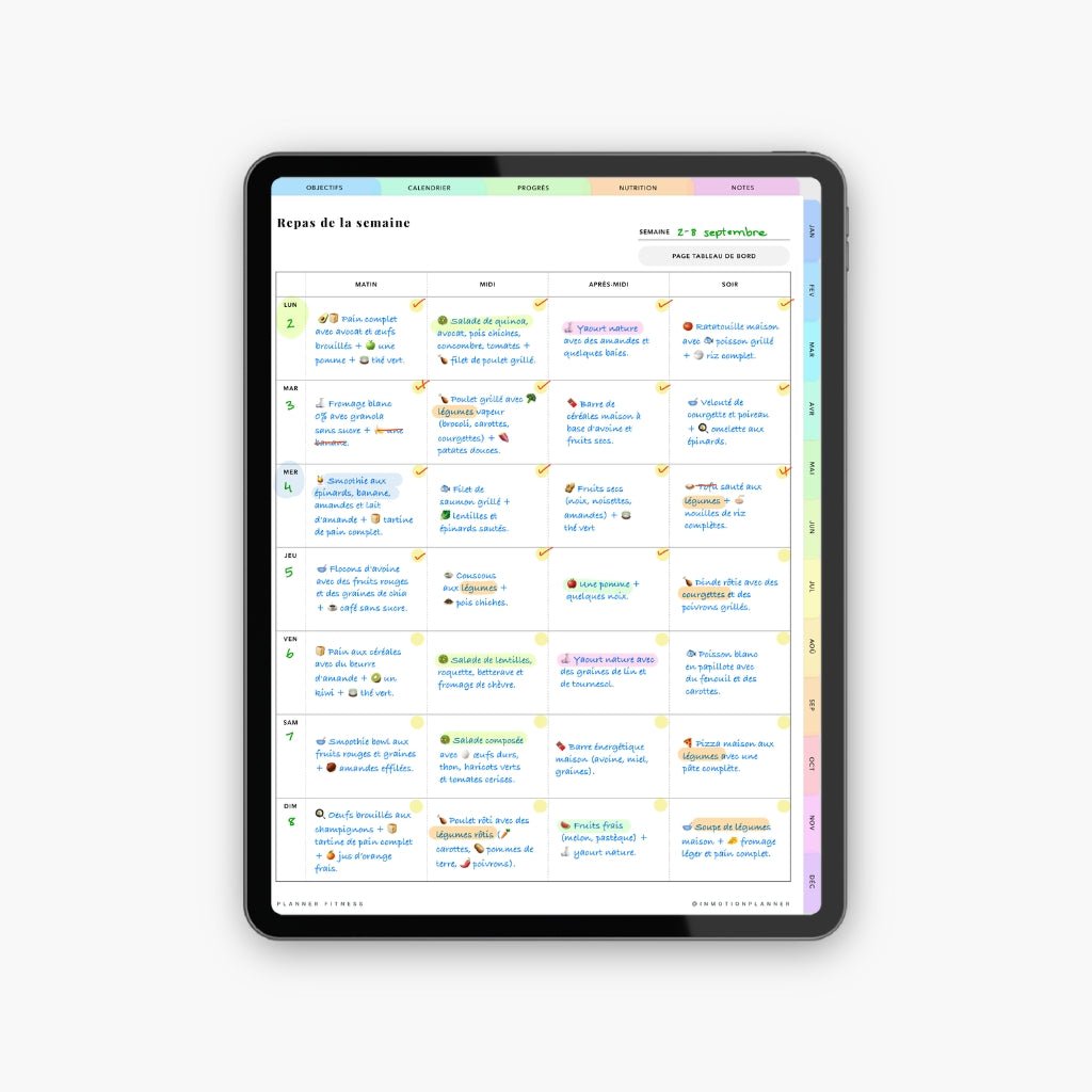 Planner Fitness - InMotion Planner