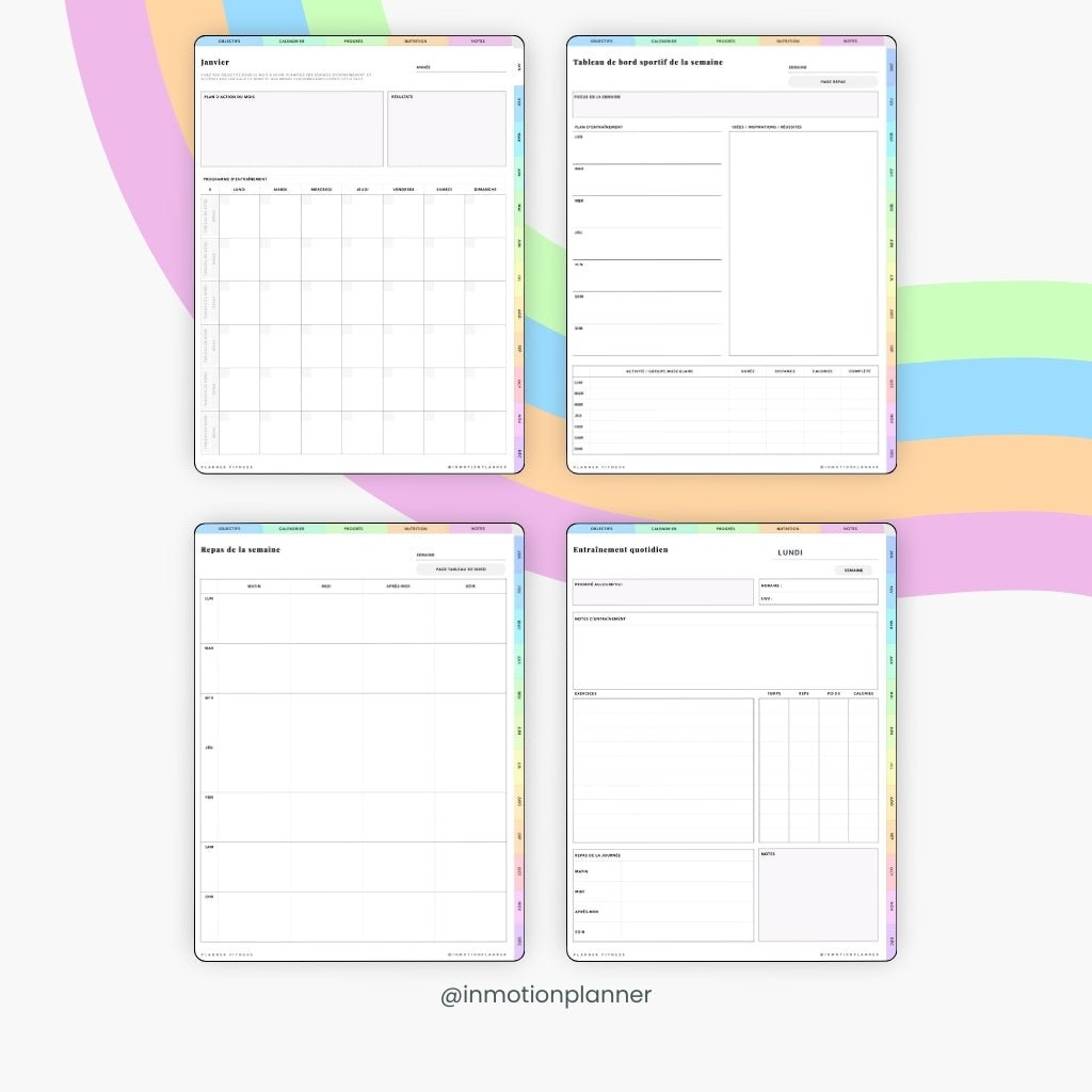 Planner Fitness - InMotion Planner