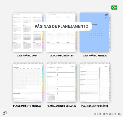 Planner Life Coach 2024 | Planner digital em português - InMotion Planner