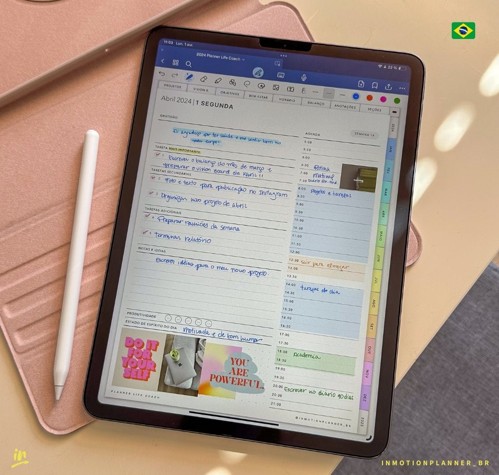 Planner Life Coach 2024 | Planner digital em português - InMotion Planner