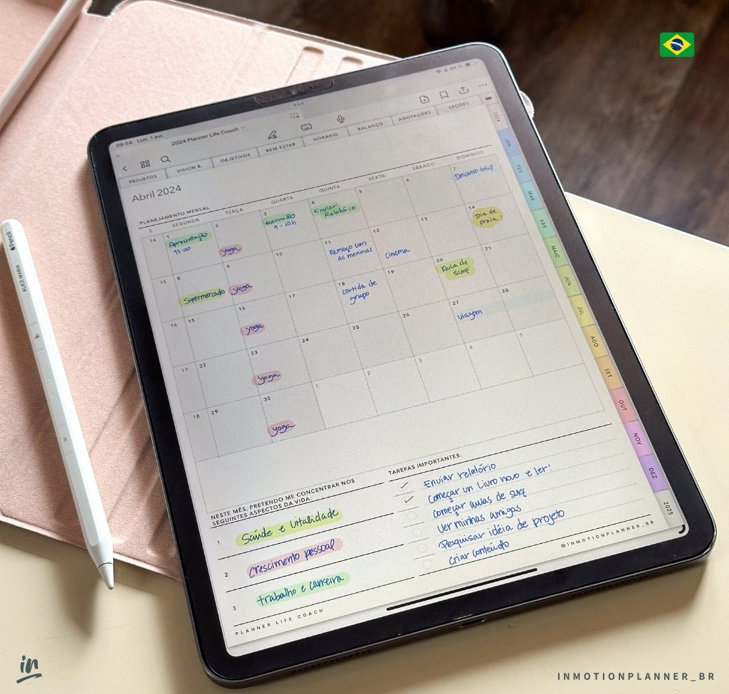 Planner Life Coach 2024 | Planner digital em português - InMotion Planner