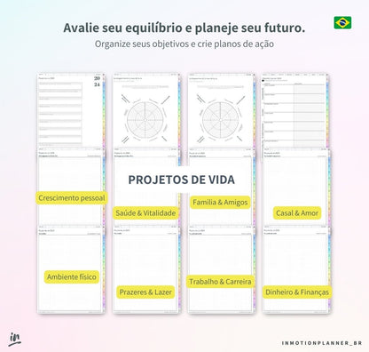 Planner Life Coach 2024 | Planner digital em português - InMotion Planner