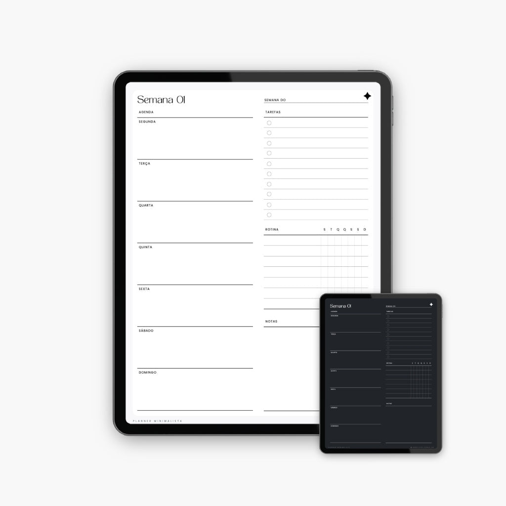 Planner Minimalista (Portugais) - InMotion Planner