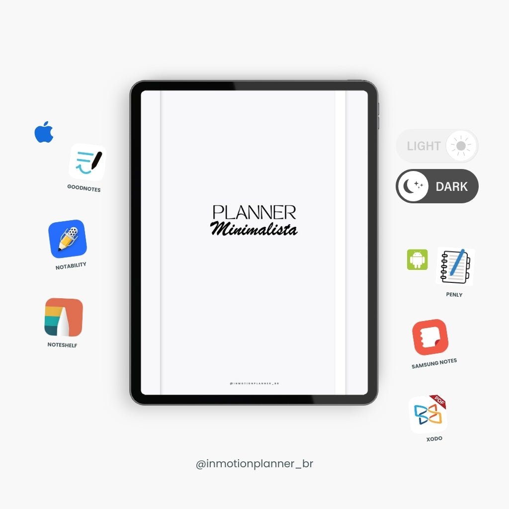Planner Minimalista (Portugais) - InMotion Planner