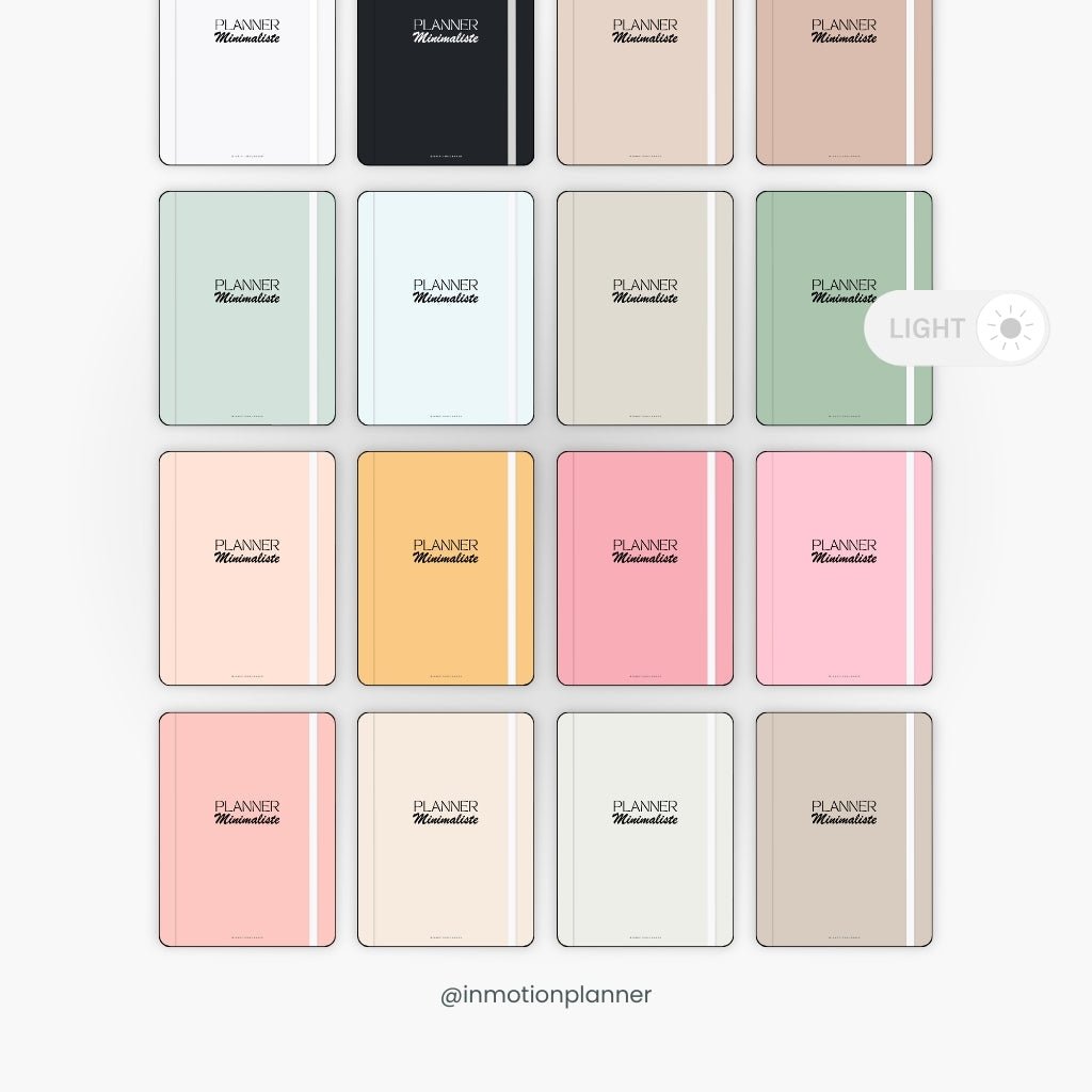 Planner Minimaliste non daté - 52 semaines - InMotion Planner