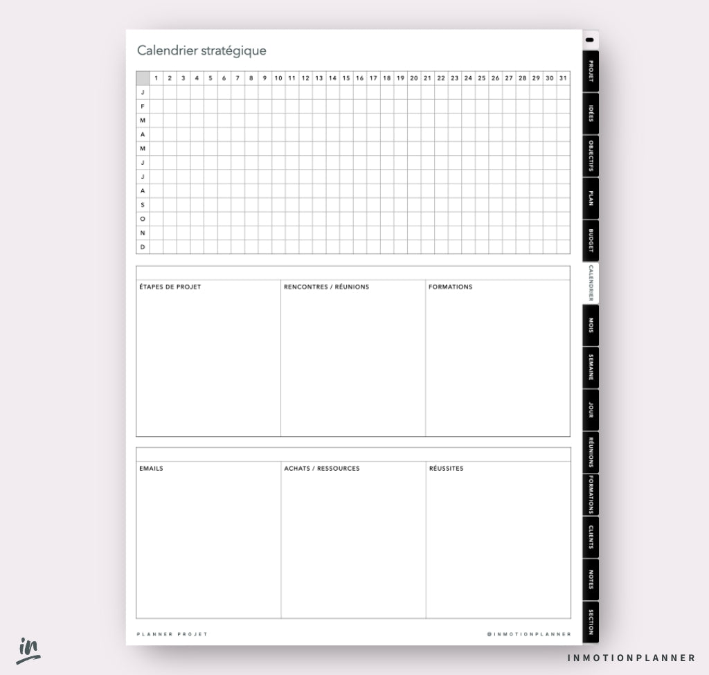 Planner Projet - InMotion Planner