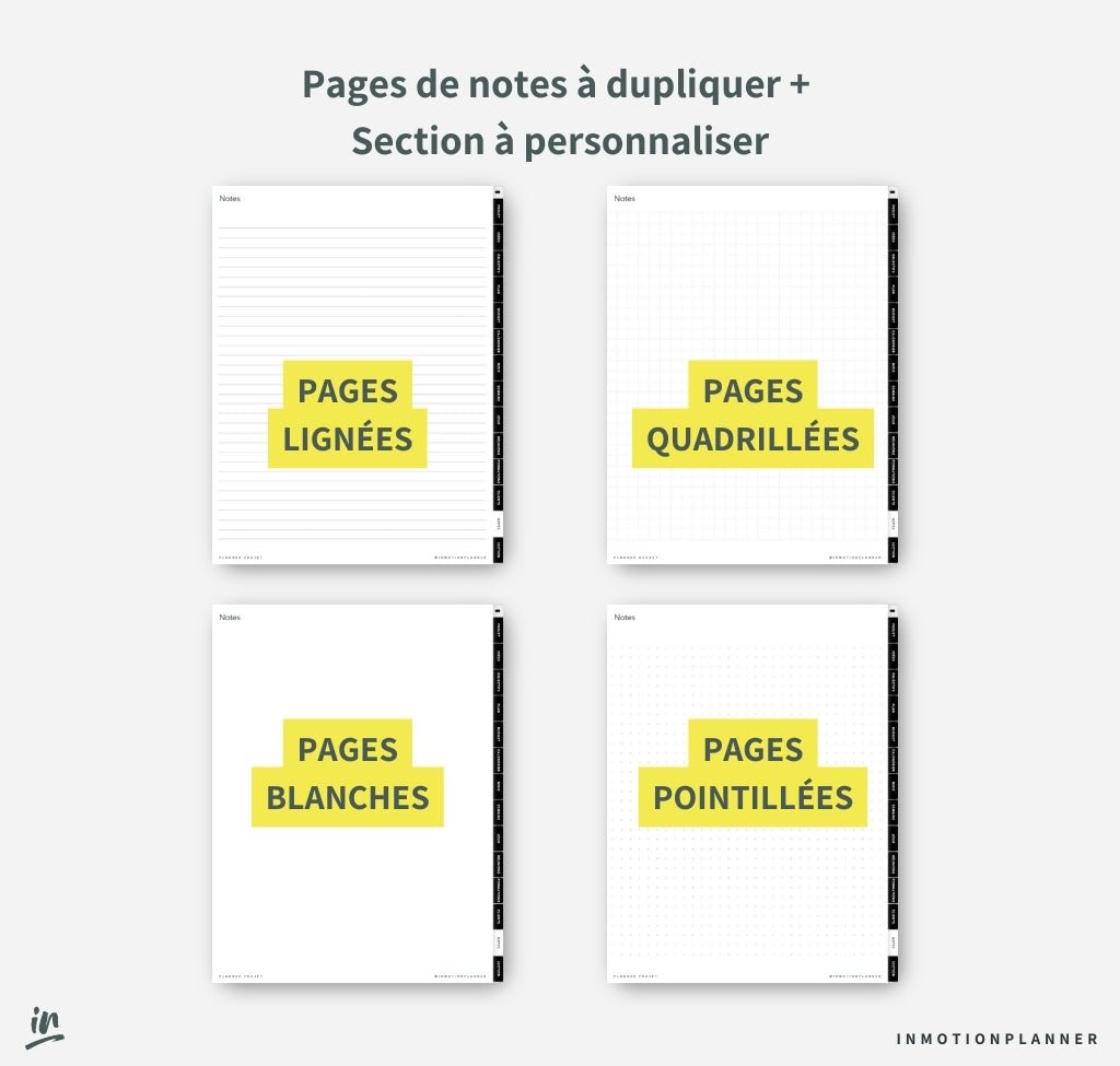 Planner Projet - InMotion Planner