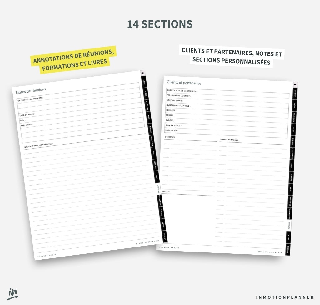 Planner Projet - InMotion Planner