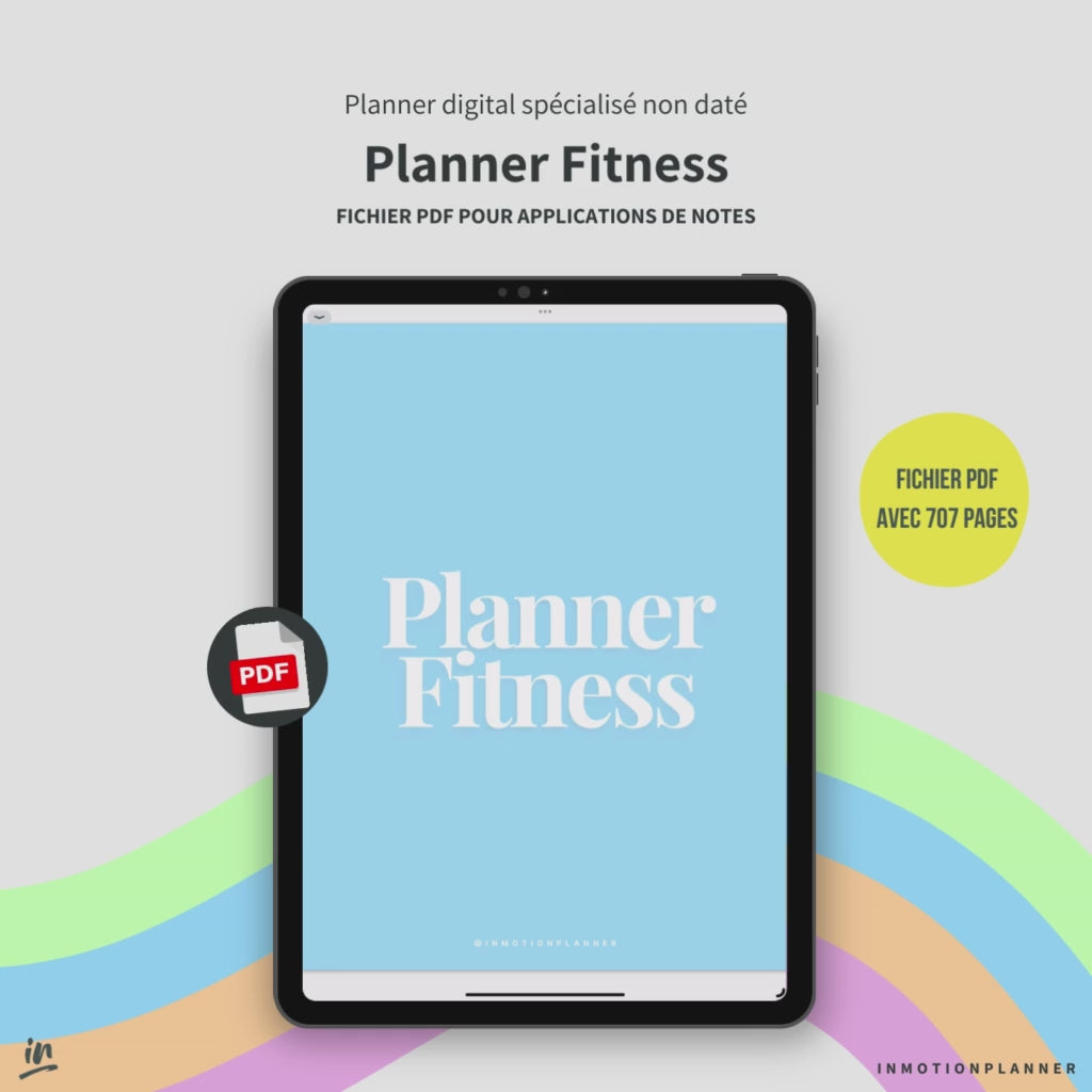 Planner Fitness (Francês/Inglês)