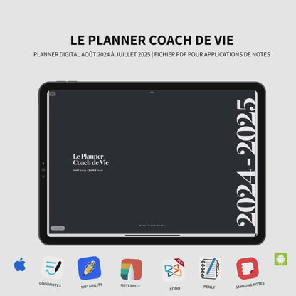 2024-2025 Planner digital - Le Planner Coach de Vie - Horizontal